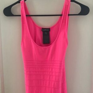 Bebe Neon Pink Cut-out Dress